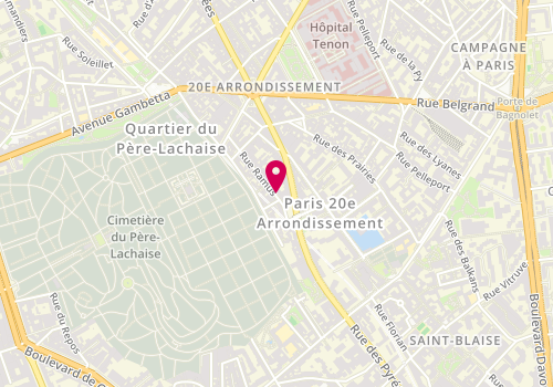 Plan de France services Pimms Médiation Paris 20ème - Est, 18 Rue Ramus, 75020 Paris