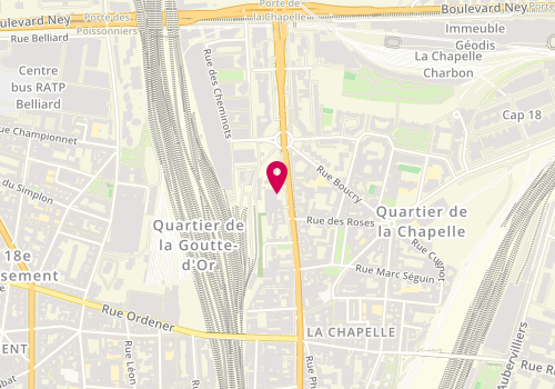 Plan de Point d'accueil CAF 18ème La Chapelle, 47 rue la Chapelle, 75018 Paris